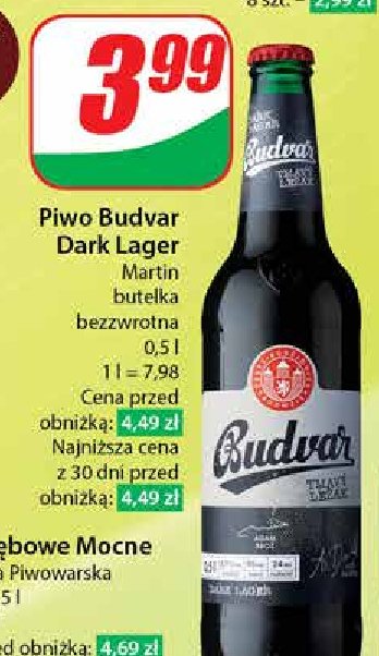 Piwo b: dark Budweiser budvar promocja