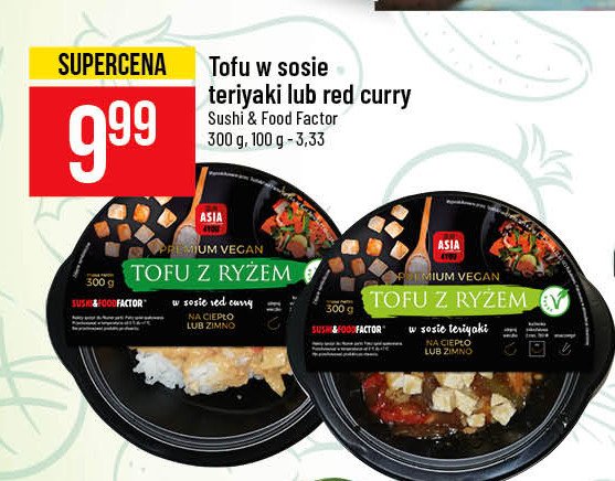 Tofu z ry偶em w sosie red curry Asia 4you promocja