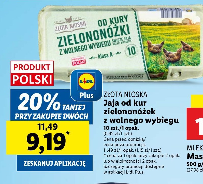 Jaja świeże kl. a Złota nioska promocja