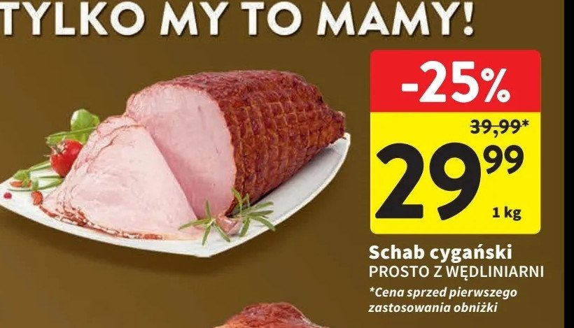 Schab cygański Intermarche prosto z wędliniarni promocja