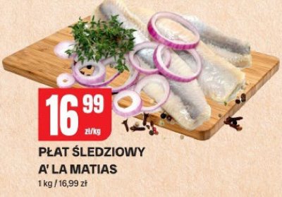 Płat śledziowy A' la Matias promocja w Chorten