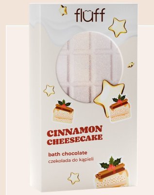 Czekolada do kąpieli FLUFF Cinnamon Cheesecake promocja w Rossmann