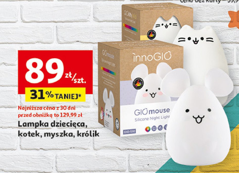 Lampka nocna kotek Innogio promocja