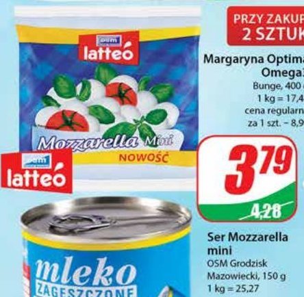 Mozzarella minikulki Latteo promocja
