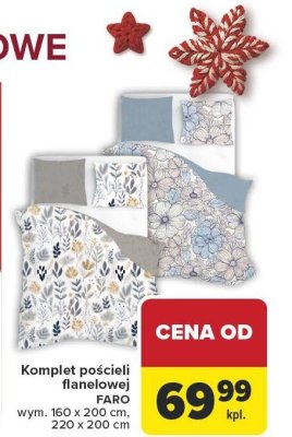 Komplet pościeli flanelowej FARO, 160x200 cm, 220x200 cm promocja w Carrefour