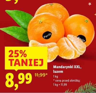 Mandarynki promocja w Lidl