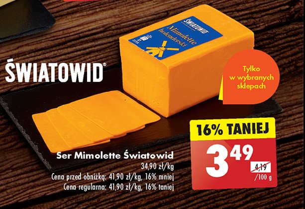 Ser mimolette Światowid promocja