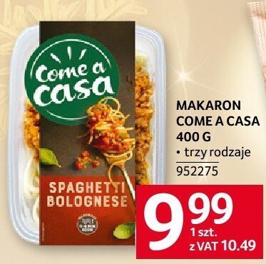 Makaron Come a Casa 400 g promocja w Selgros