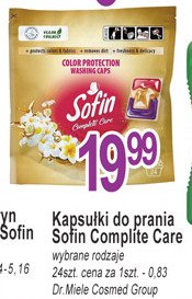 Kapsułki do prania color protection SOFIN COMPLETE CARE promocja