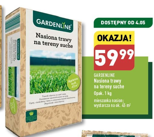 Nasiona trawy na tereny suche GARDEN LINE promocja