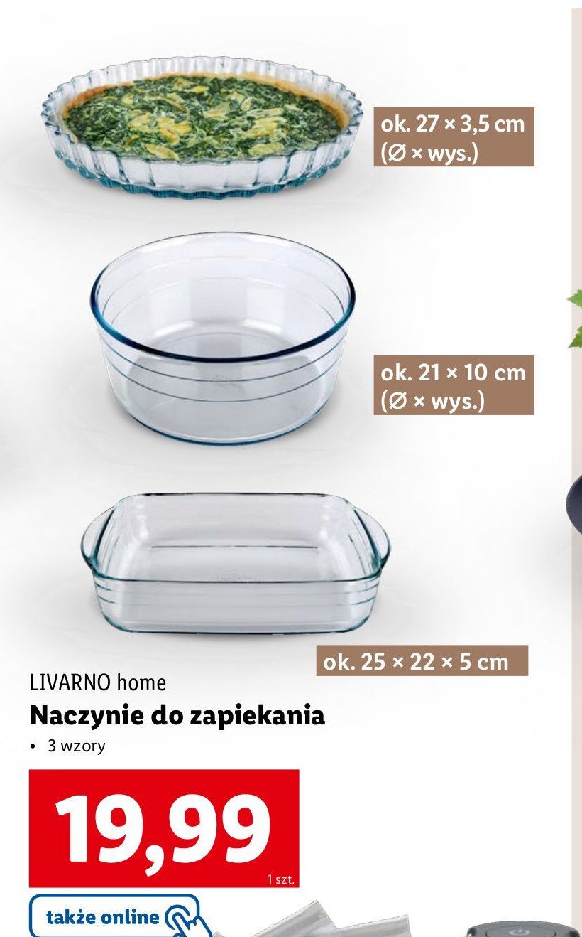 Naczynie do zapiekania 21 x 10 cm LIVARNO HOME promocja