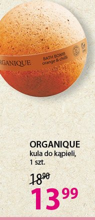 Kula do kąpieli pomarańcza z chili Organique bath bomb promocja