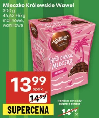 Mleczko Królewskie Wawel malinowe, waniliowe promocja w Delikatesy Centrum