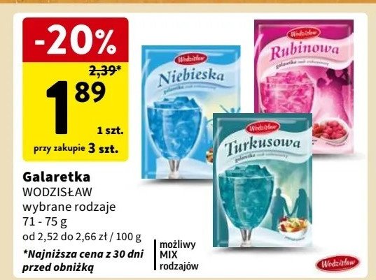 Galaretka rubinowa Wodzisław promocja