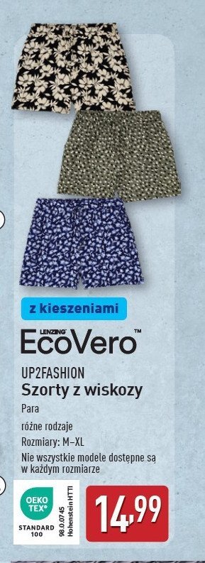 Szorty damskie m-xl Up2fashion promocja w Aldi