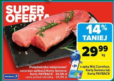 Polędwiczka wieprzowa promocja w Carrefour