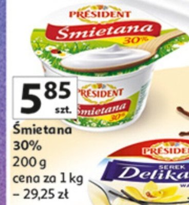 Śmietana 30% promocja w Auchan