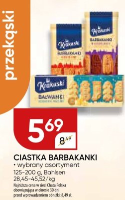 Ciastka Bahlsen Bałwaanki wybrany asortyment promocja w Chata Polska