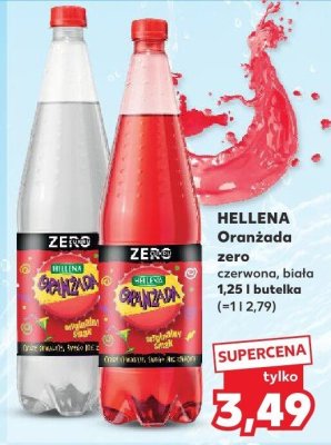 Oranżada zero biała Hellena promocja w Kaufland