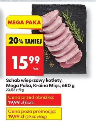 Schab wieprzowy kotlety Mega Paka  promocja w Biedronka