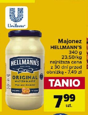 Majonez original Hellmann's promocja w Carrefour Market