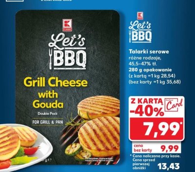 Talarki serowe z goudą K-classic let's bbq promocja