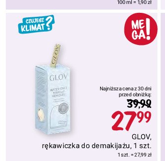 Rękawica do demakijażu comfort kość słoniowa Glov hydro demaquillage promocja