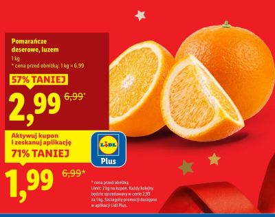 Pomarańcze deserowe, luzem promocja w Lidl