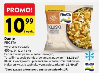 Danie Frosta Kluski z warzywami promocja w Intermarche