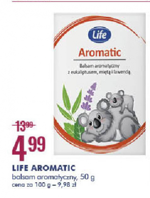 Balsam aromatyczny z eukaliptusem, mietą i lawendą Life (super-pharm) promocja