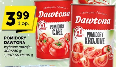 Pomidory Dawtona krojone promocja w Groszek