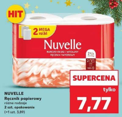 Ręcznik papierowy Nuvelle różne rodzaje 2 szt. opakowanie promocja w Kaufland