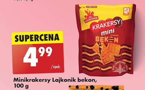 Krakersy bekon Lajkonik mini krakersy promocja w Biedronka