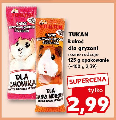 Łakoć dla chomika Tukan promocja w Kaufland