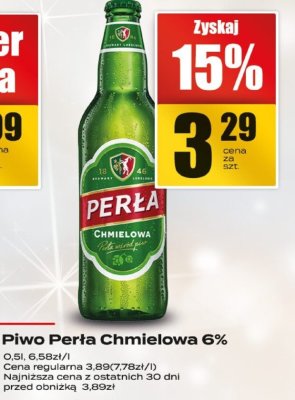 Piwo Per艂a chmielowa promocja w Supeco