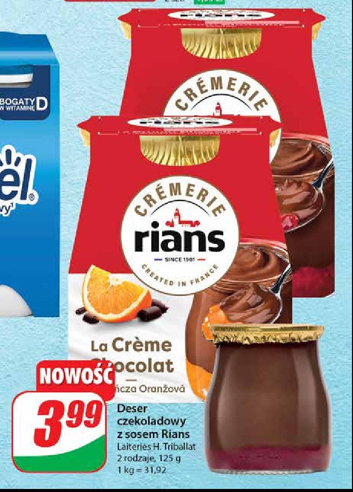 Deser czekoladowy Rians promocja