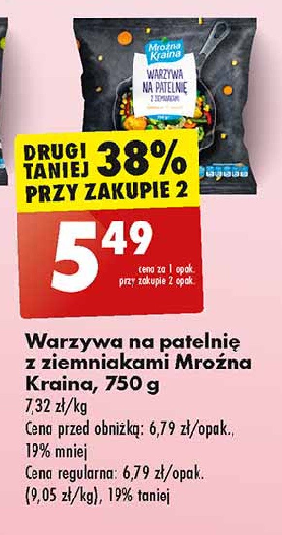 Warzywa na patelnię z ziemniakami Mroźna kraina promocja