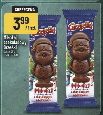 Mikołaj czekoladowy Grześki Goplana promocja w POLOmarket