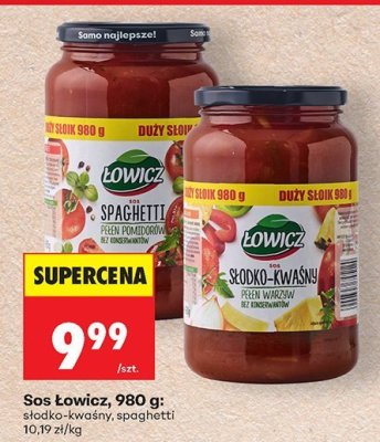 Sos Łowicz, 980 g: spaghetti promocja w Biedronka