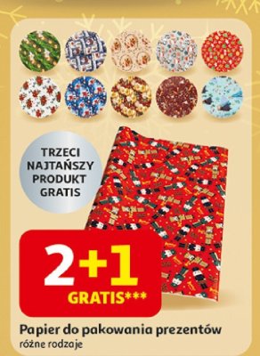 Papier do pakowania prezentów promocja w Auchan