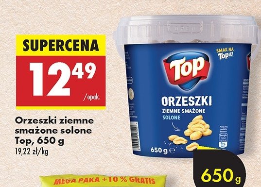 Orzeszki smażone solone Top akardo Top (biedronka) promocja