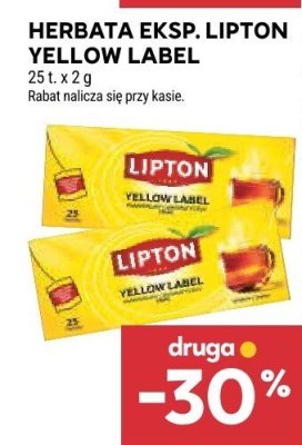 Herbata Lipton Yellow Label promocja w Stokrotka