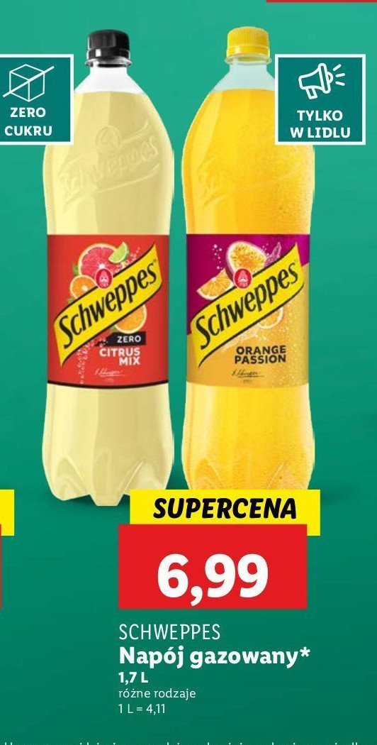 Nap贸j citrus mix zero Schweppes promocja