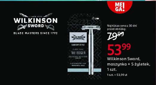 Maszynka do golenia + 5 żyletek Wilkinson barbers style promocja