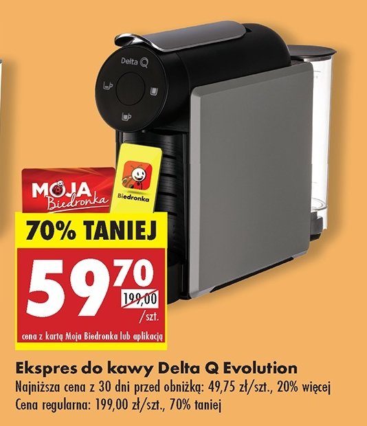 Ekspres qool evolution Delta q promocja w Biedronka