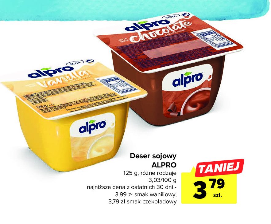 Deser o smaku czekoladowym Alpro promocja