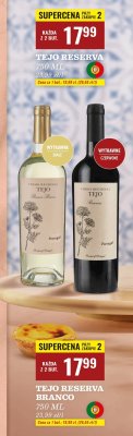 Wino Tejo Reserva Branco 750ml promocja w Biedronka