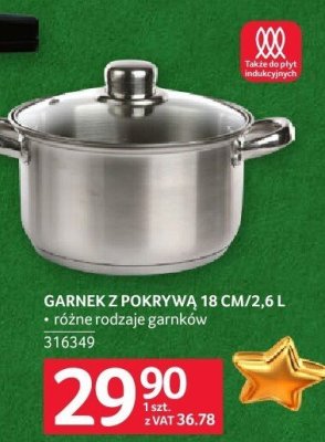 Garnek z pokrywą Gerlach 18 CM/2.6L promocja w Selgros