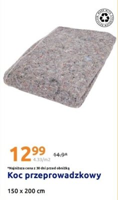 Koc przeprowadzkowy 150x200 cm promocja w Action