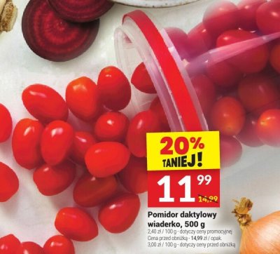 Pomidor daktylowy wiaderko promocja w Twój Market